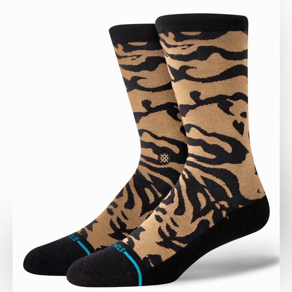 Stance Men's ANIMALISTIC CREW SOCKS -SIZES S & M AVAILABLE